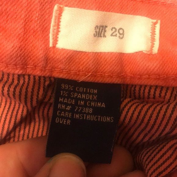 Madewell Skinny Skinny Ankle Jeans *Melon Orange*—size 29, runs small - Picture 5 of 6